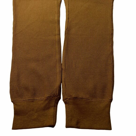 SKIMS Waffle Knit Onesie Long John Pajamas Camel 3X - Picture 7 of 11